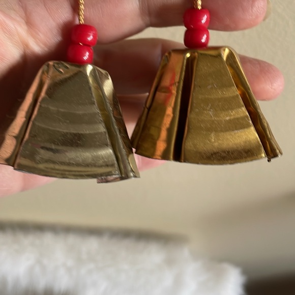 Vintage Door Bell Hanging Christmas Decor soup Can Lid Old Christmas Bells - Picture 4 of 7